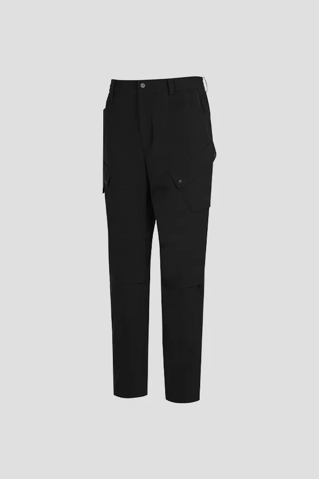 MEN GE2 UTILITY POCKET BIG RIB JACKET-BLACK